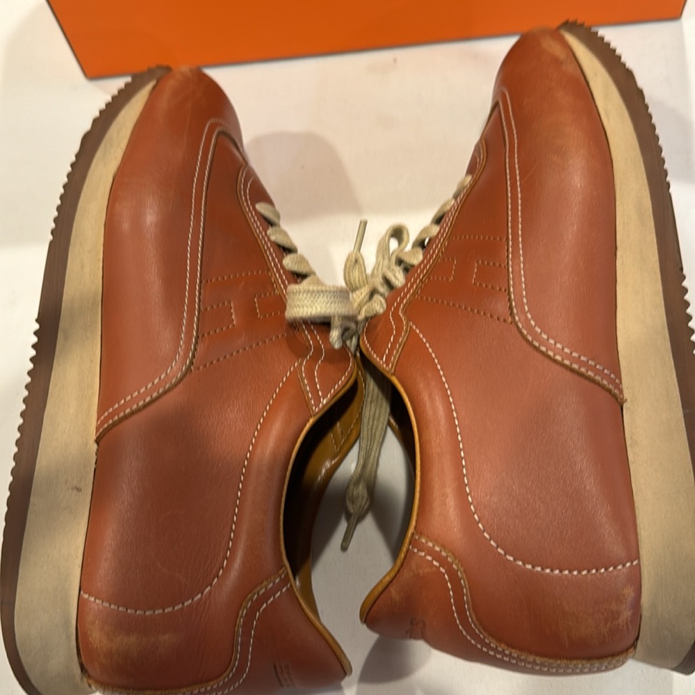 Authentic Hermes Quick Leather Sneakers - Picture 5 of 15